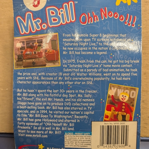 Mr. Bill Saturday Night Live SNL 5.5" Bendable Poseable Figure New Sealed 2006 - Picture 2 of 2